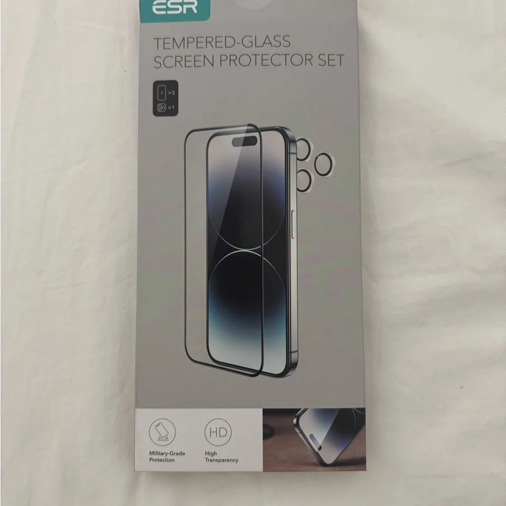 Tempered-Glass Screen Protector Set - Black